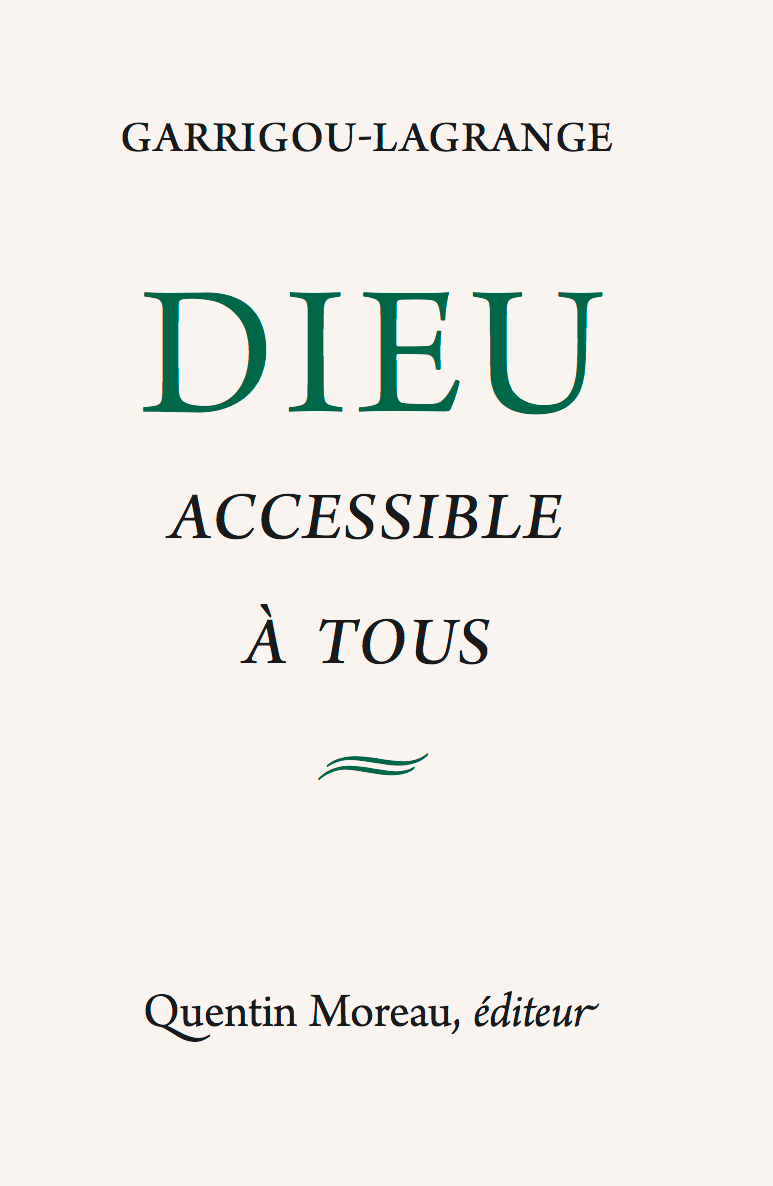 Dieu accessible &agrave; tous