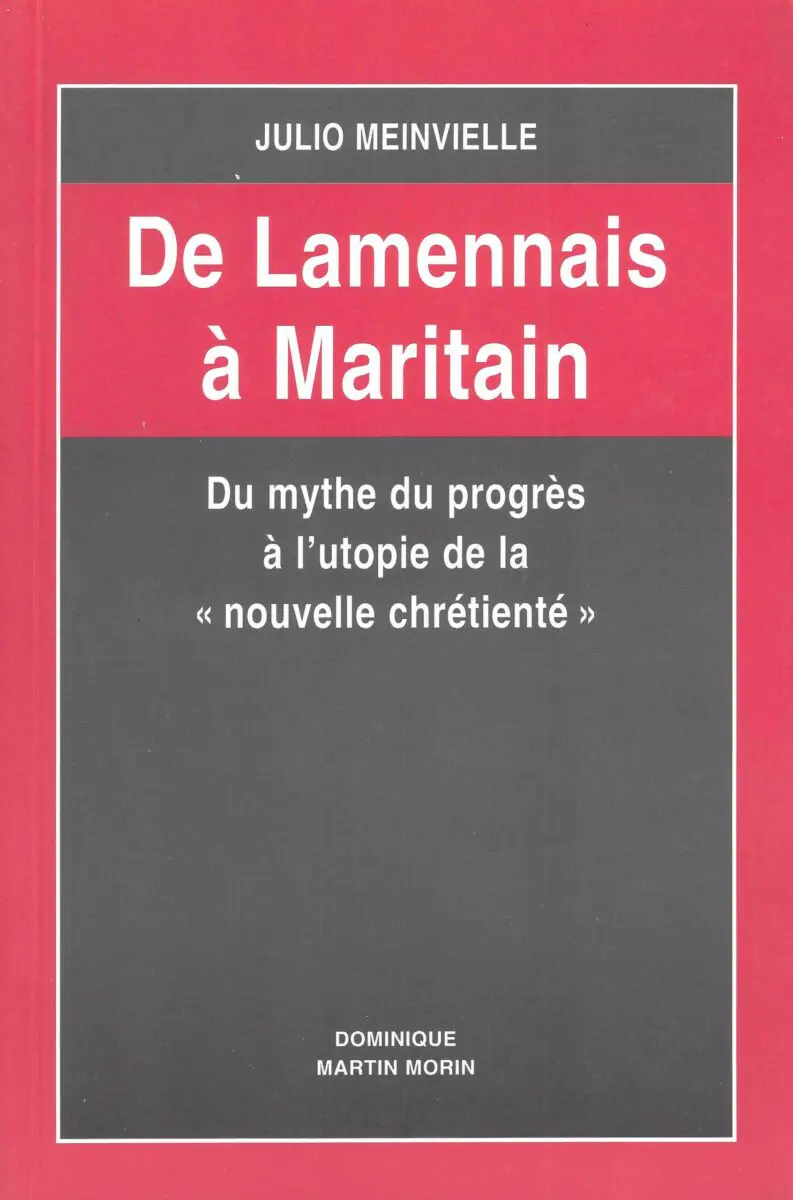 De Lamennais &agrave; Maritain