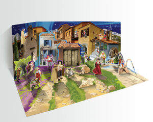 Grand calendrier de l'Avent pop-up des Santons de Provence
